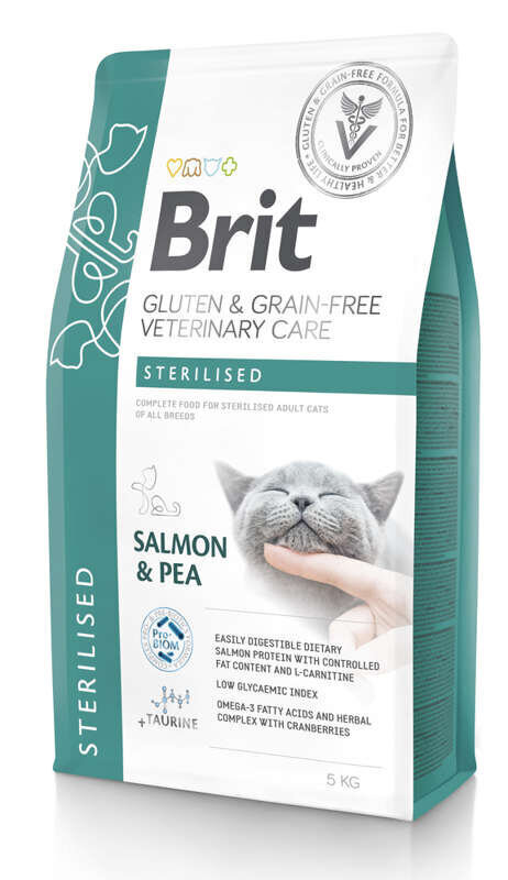 Brit Veterinary Cat Steriloitu lohella, 2 kg hinta ja tiedot | Kissan kuivaruoka | hobbyhall.fi