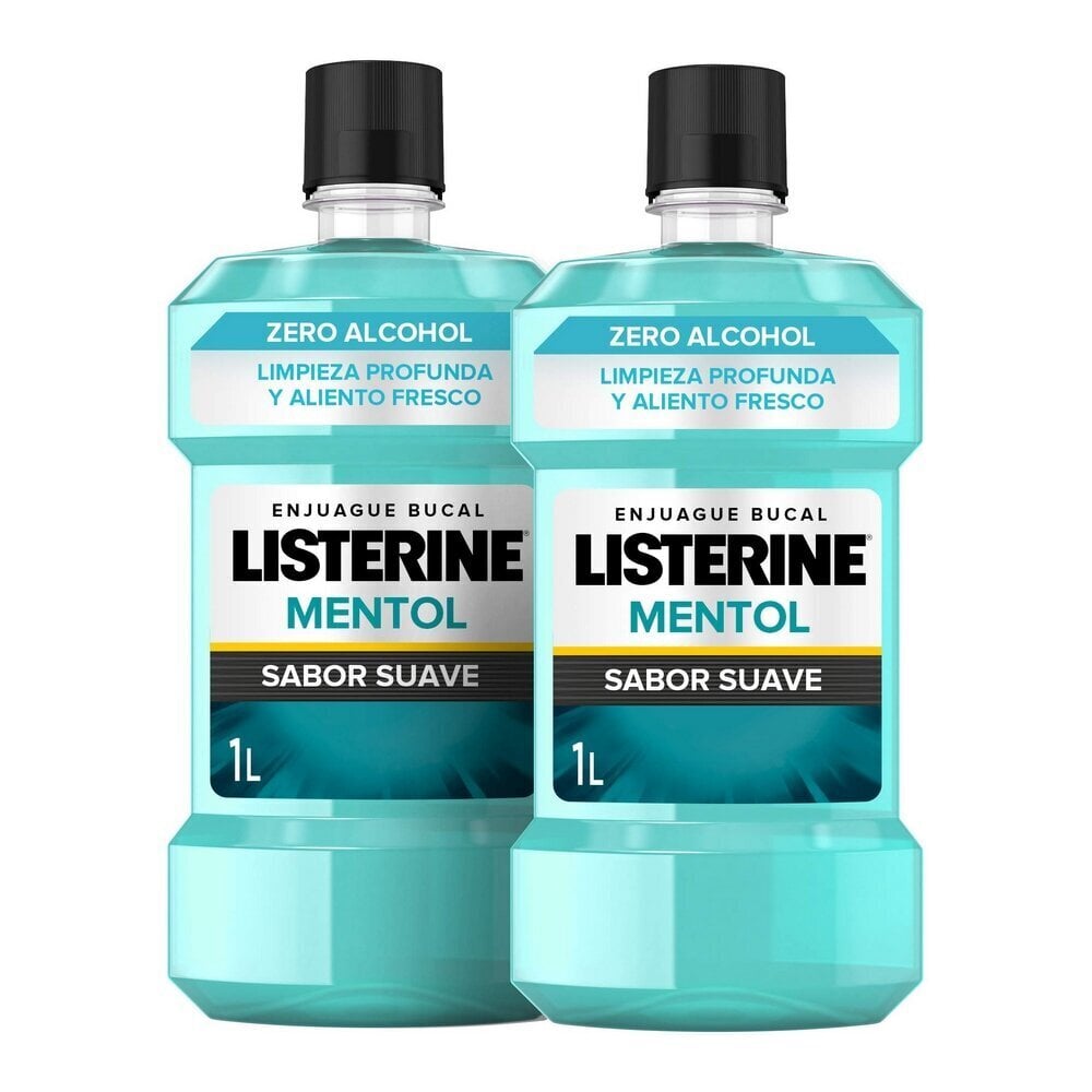 Suuvesi Listerine Zero 0%, 2 x 1000 ml hinta ja tiedot | Suuhygienia | hobbyhall.fi