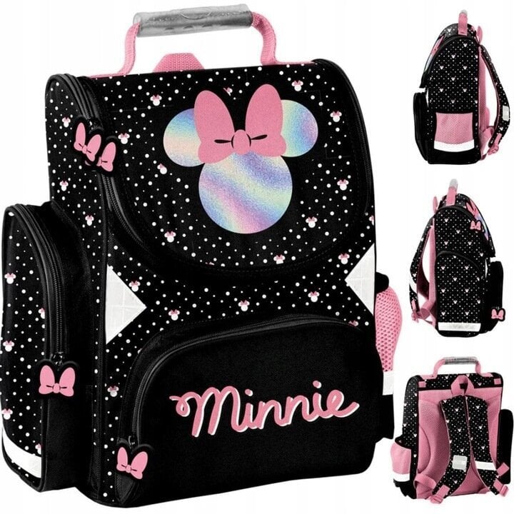 Koulureppu Paso Minnie Mouse, 16 l, musta/pinkki hinta ja tiedot | Koulureput ja -laukut | hobbyhall.fi