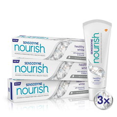 Hammastahna Sensodyne Nourish Healthy White, vahvistava hammastahna fluorilla, 3 × 75 ml hinta ja tiedot | Suuhygienia | hobbyhall.fi