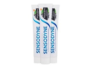 Hammastahna Sensodyne Natural White, aktiivihiilellä, 3 × 75 ml hinta ja tiedot | Suuhygienia | hobbyhall.fi