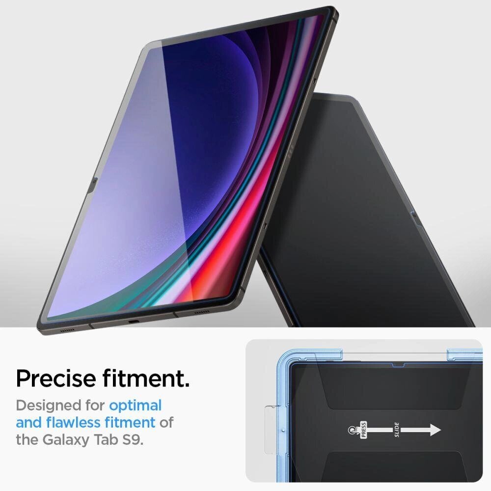 KARKAISTETTU LASI Spigen GLAS.TR "EZ FIT" GALAXY TAB S9 11.0 X710 | X716B CLEAR hinta ja tiedot | Tablettien lisätarvikkeet | hobbyhall.fi