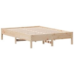 vidaXL Sänky ilman patjaa 120x190 cm täysi mänty hinta ja tiedot | Sängyt | hobbyhall.fi