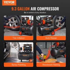 Paineilmakompressori Vevor, 1800W, 35L hinta ja tiedot | Kompressorit | hobbyhall.fi