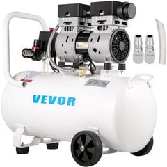 Puristetun ilman kompressori Vevor, 50L, 750W, 170 l/min hinta ja tiedot | Kompressorit | hobbyhall.fi