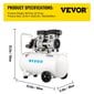 Puristetun ilman kompressori Vevor, 50L, 750W, 170 l/min hinta ja tiedot | Kompressorit | hobbyhall.fi