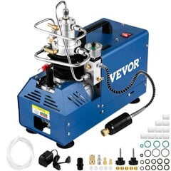 Sähkökäyttöinen korkean paineen ilmakompressori Vevor, 1800 W, 4500 PSI, 2800 r/min hinta ja tiedot | Kompressorit | hobbyhall.fi