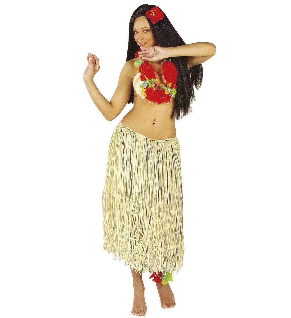 Havaijilainen hame "Natural Raffia hula hame" hinta ja tiedot | Naamiaisasut | hobbyhall.fi