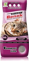 Super Benek Compact laventelin tuoksuinen kissanhiekka, 10 l hinta ja tiedot | Benek Lemmikit | hobbyhall.fi