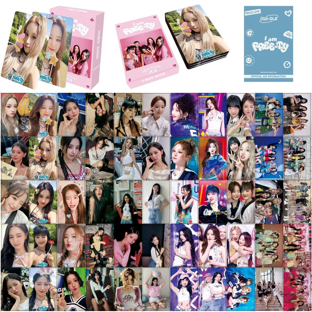 LOMO Kpop Gidle -valokuvakortit I Feel Cards -albumi Lomo (G)I-DLE 2023 maailmat hinta ja tiedot | Muut hauskat lahjaideat | hobbyhall.fi