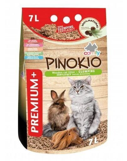 Sahanpurupelletit Comfy Pinokio, 7 l hinta ja tiedot | Kissanhiekka | hobbyhall.fi