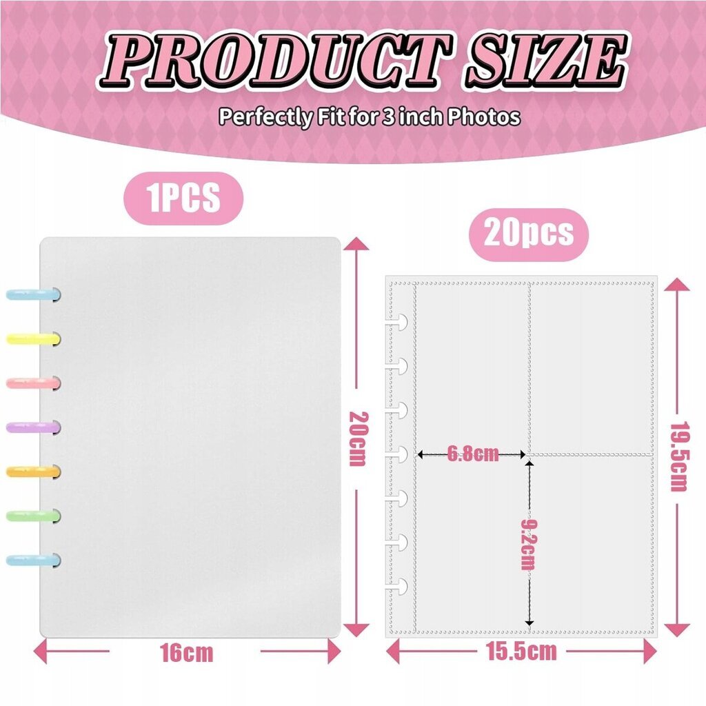 Kpop valokuvakortti Binder Sleeves -valokuva-albumi hinta ja tiedot | Valokuva-albumit -ja kehykset | hobbyhall.fi