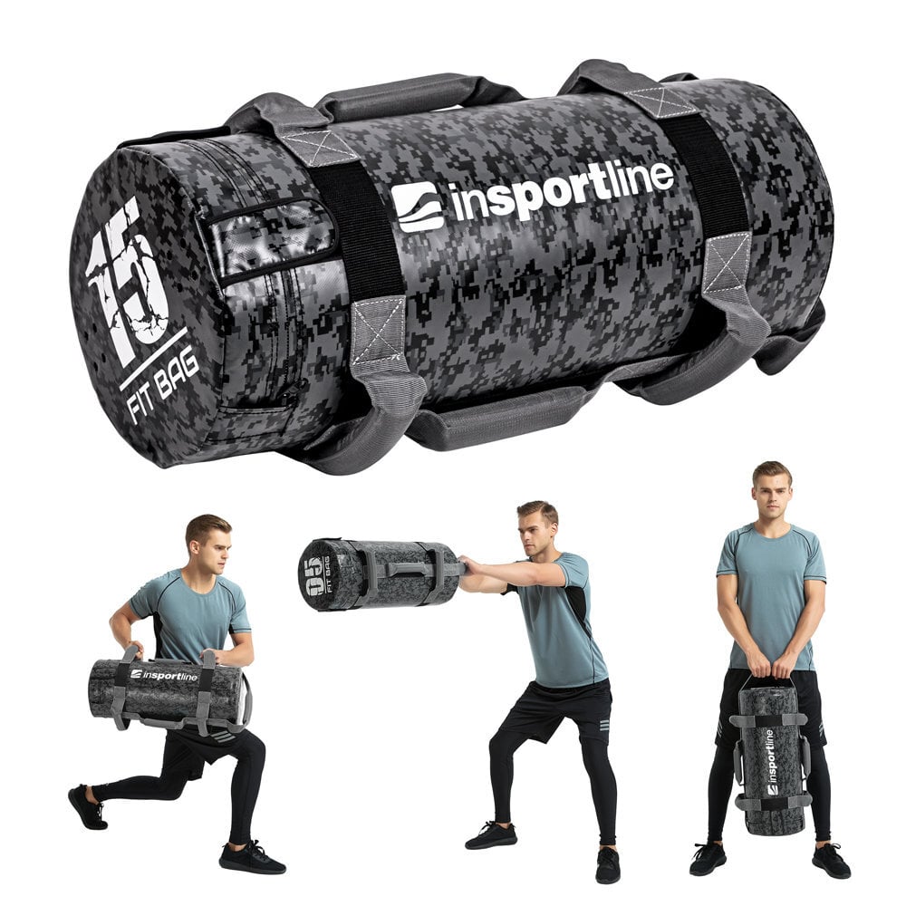 Power bag Insportline Fitbag Camu, 15kg hinta ja tiedot | Käsipainot, kahvakuulat ja voimaharjoittelu | hobbyhall.fi