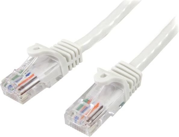 Startech 45PAT5MWH, 2xRJ-45, 5 m hinta ja tiedot | Kaapelit ja adapterit | hobbyhall.fi