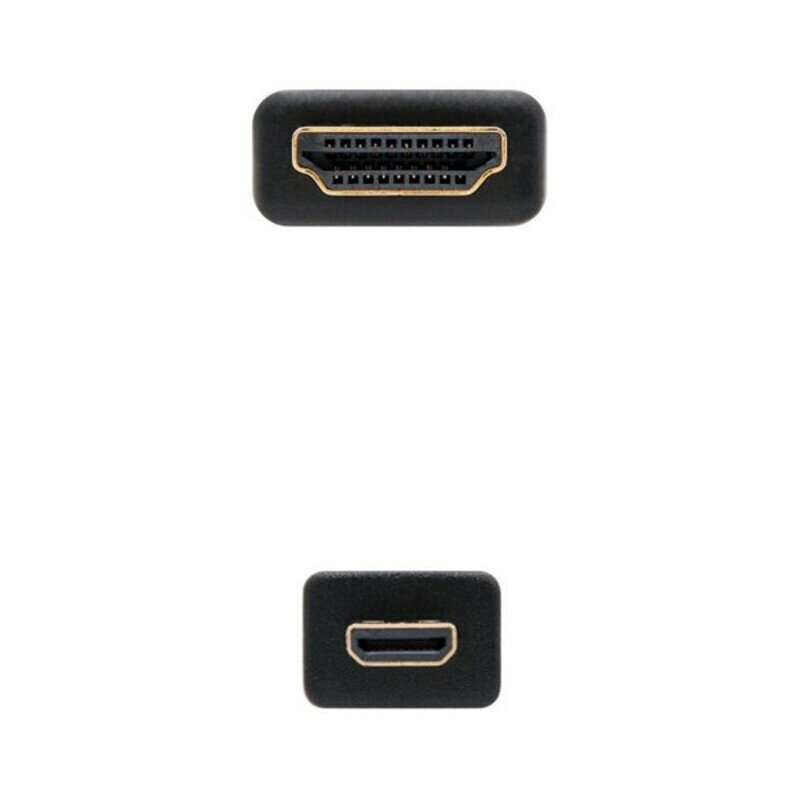 Kaapeli Nanokaapeli HDMI - Micro HDMI 10.15.3501, musta, 0,8 m hinta ja tiedot | Kaapelit ja adapterit | hobbyhall.fi