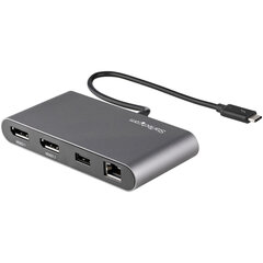 StarTech TB3DKM2DPL, DP/USB-A/Thunderbolt hinta ja tiedot | Kaapelit ja adapterit | hobbyhall.fi