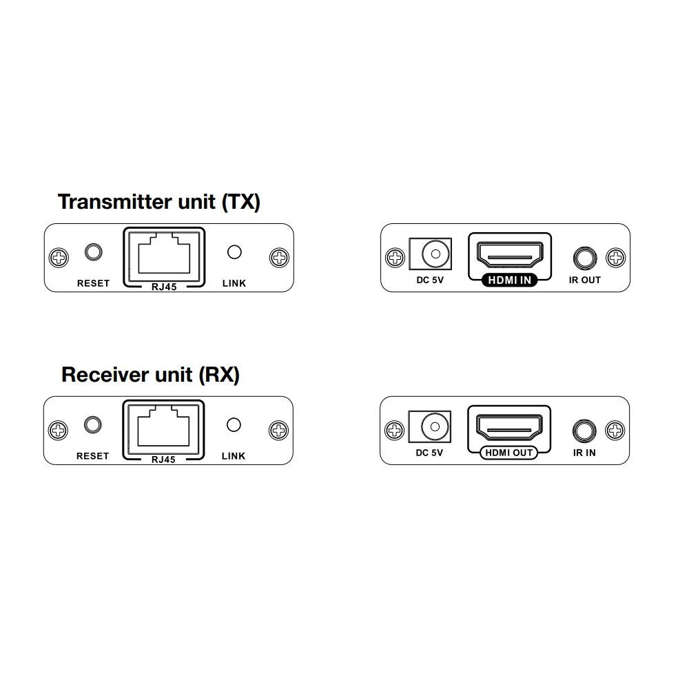 HDMI Extender Techly 1080p reaaliaikainen kierretyllä parikaapelilla Cat6, jopa 120 m hinta ja tiedot | Kaapelit ja adapterit | hobbyhall.fi