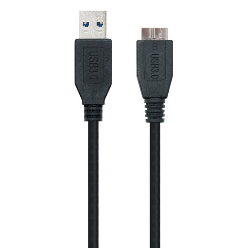 Nanokaapeli 10.01.110-BK , USB A/Micro USB, 1 m hinta ja tiedot | Kaapelit ja adapterit | hobbyhall.fi