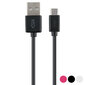 USB-kaapeli - microUSB Ksix, 1 m hinta ja tiedot | Kaapelit ja adapterit | hobbyhall.fi