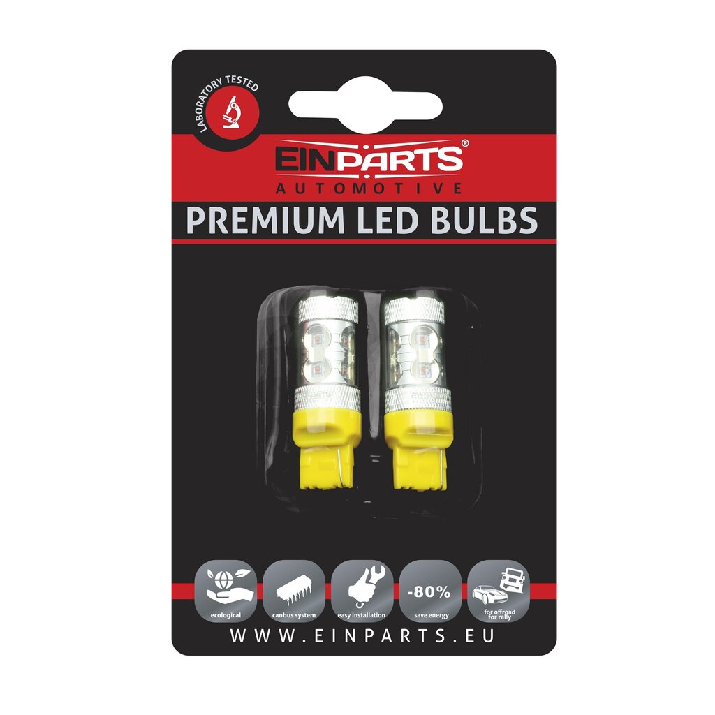 Auton LED-lamppu EinParts Festoon W21W hinta ja tiedot | Polttimot | hobbyhall.fi