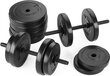 Säädettävät painot Gymtek G-66481, 2x20kg, musta hinta ja tiedot | Käsipainot, kahvakuulat ja voimaharjoittelu | hobbyhall.fi