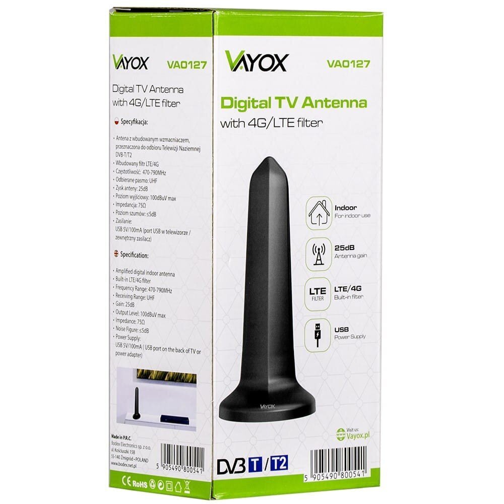 Vayox VA0127 hinta ja tiedot | TV-antennit | hobbyhall.fi