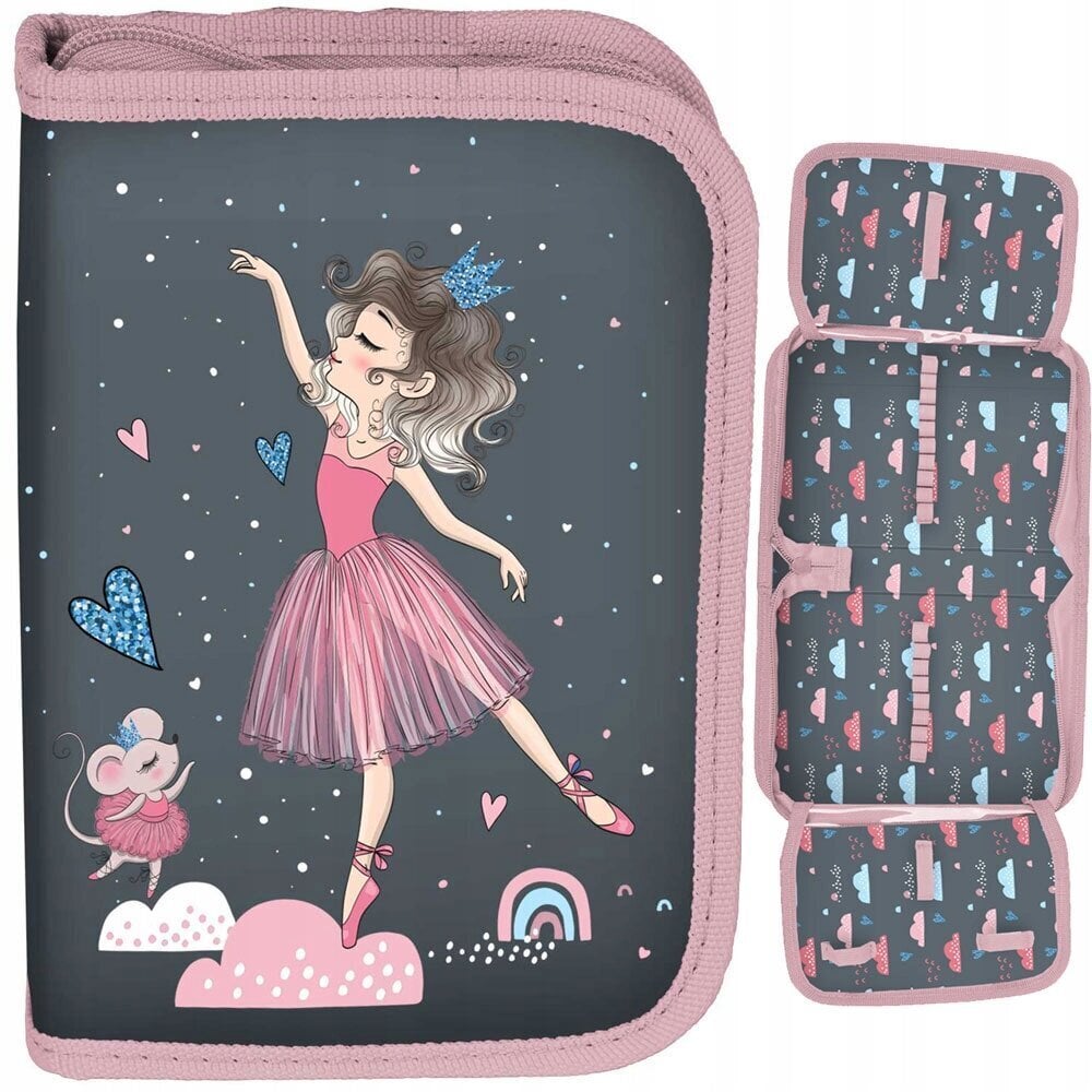 Koulukynä Paso Ballet PP23BA-P001BW, 19,5x13x3,5 cm hinta ja tiedot | Penaalit | hobbyhall.fi