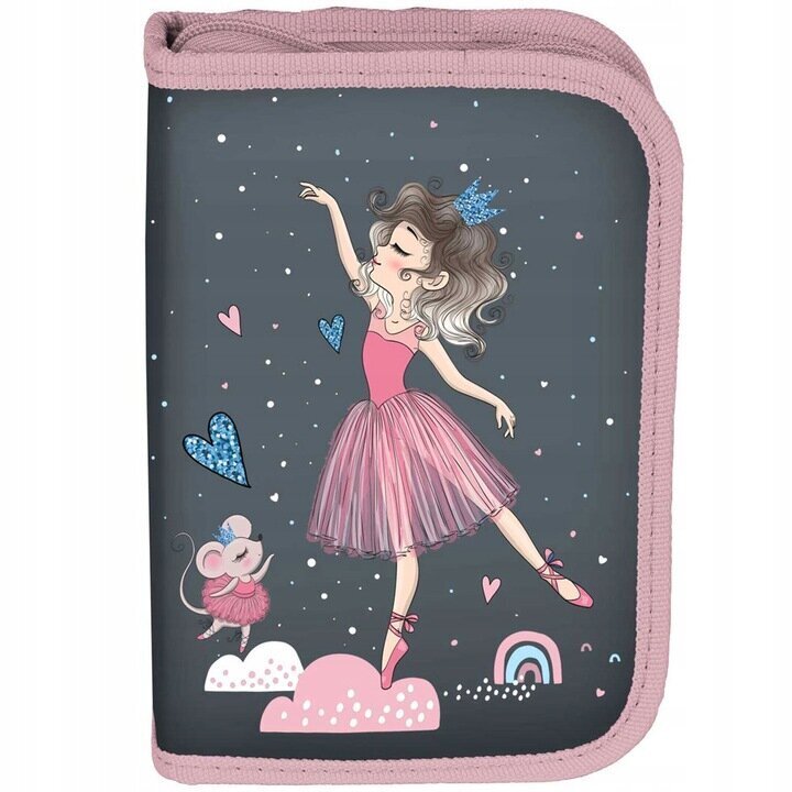 Koulupenaali tarvikkeineen Paso Ballet PP23BA-P001, 19,5x13x3,5 cm hinta ja tiedot | Penaalit | hobbyhall.fi