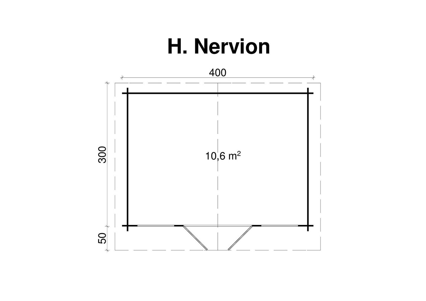 Pihamökki Nervion 28 mm hinta ja tiedot | Piharakennukset | hobbyhall.fi