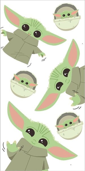 Jerry Fabrics pyyhe Star Wars Baby Yoda, 70x140 cm