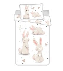 Jerry Fabrics lasten vuodevaatesetti Bunnies, 100x135, 2 osaa hinta ja tiedot | Vuodevaatteet lapsille | hobbyhall.fi