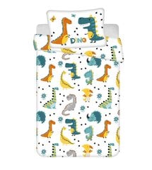 Jerry Fabrics lasten vuodevaatesetti Dino, 100x135, 2-osainen hinta ja tiedot | Vuodevaatteet lapsille | hobbyhall.fi