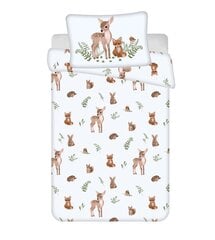 Jerry Fabrics lasten vuodevaatesetti Forest animals, 100x135, 2-osainen hinta ja tiedot | Vuodevaatteet lapsille | hobbyhall.fi