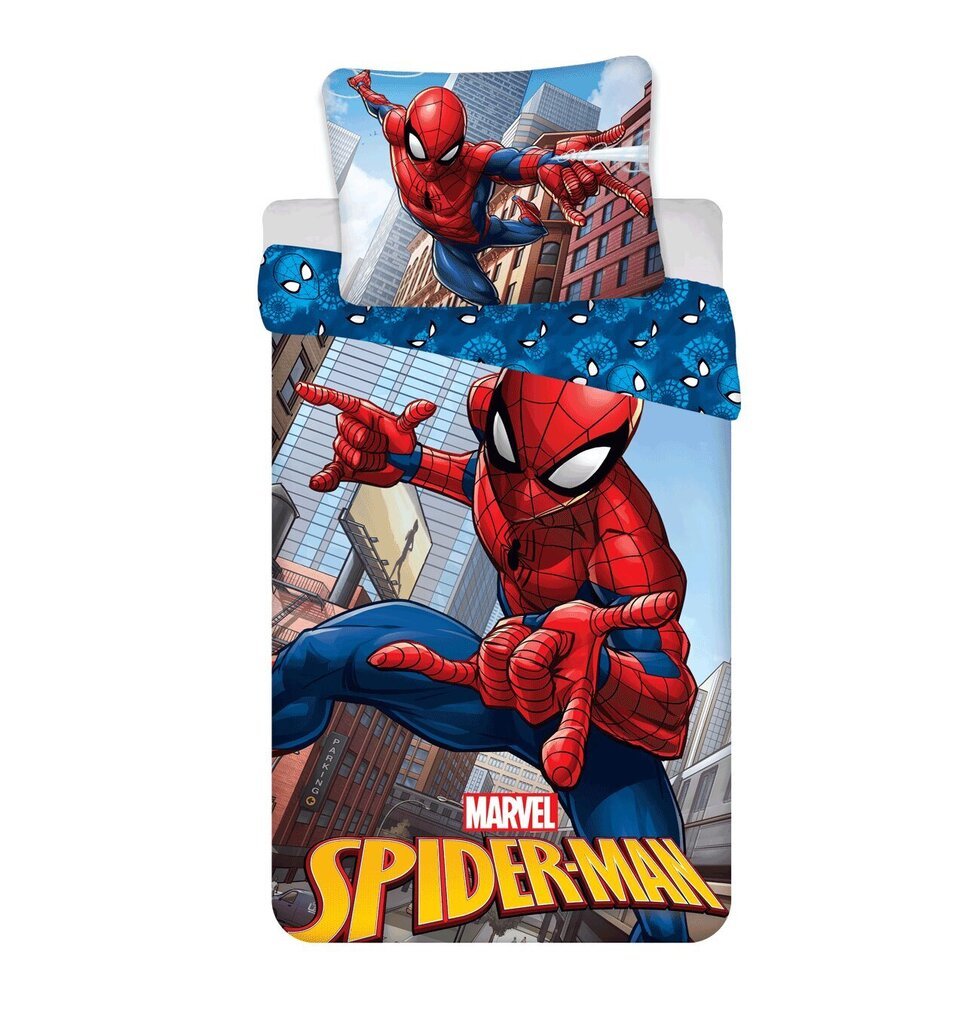 Jerry Fabrics lasten vuodevaatesetti Spiderman, 140x200, 2-osainen hinta ja tiedot | Vuodevaatteet lapsille | hobbyhall.fi