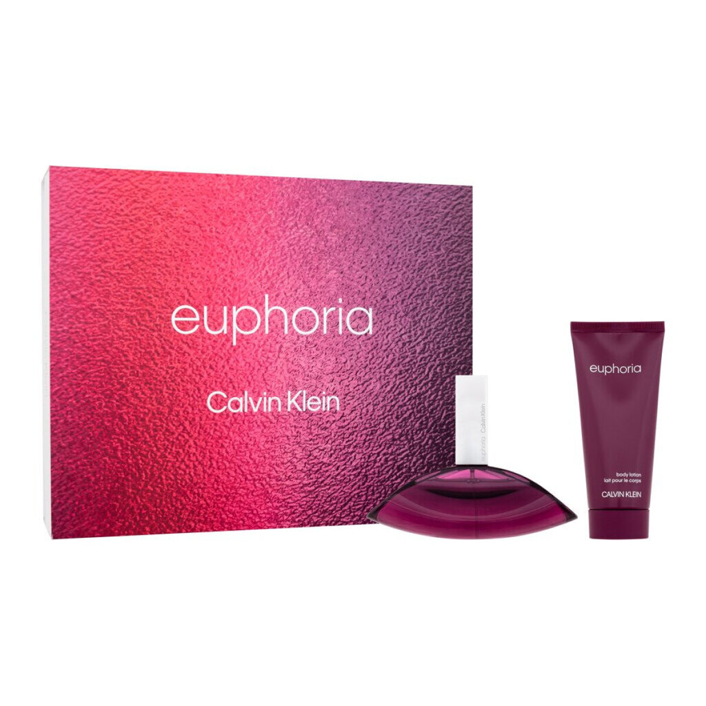 Kosmetiikkasetti Calvin Klein Euphoria EDP naisille: tuoksuvesi 100 ml + vartalovoide 100 ml hinta ja tiedot | Naisten hajuvedet | hobbyhall.fi