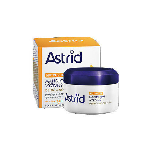 Astrid Nutri Skin Almond ravitseva päivä- ja yövoide kuivalle ja erittäin kuivalle iholle, 50ml hinta ja tiedot | Kasvovoiteet | hobbyhall.fi