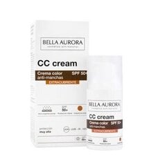 CC Cream Bella Aurora Spf 50+ Suoja (30 ml) hinta ja tiedot | Kasvovoiteet | hobbyhall.fi