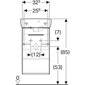 Geberit Selnova -kaappi pesualtaalla, valkoinen väri 450x649x320 mm. 502.746.00.1 hinta ja tiedot | Pesualtaat | hobbyhall.fi