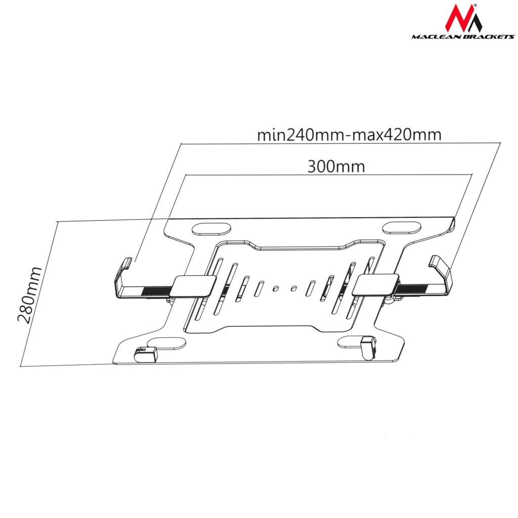 Maclean MC-764 32-80" hinta ja tiedot | TV-seinätelineet | hobbyhall.fi