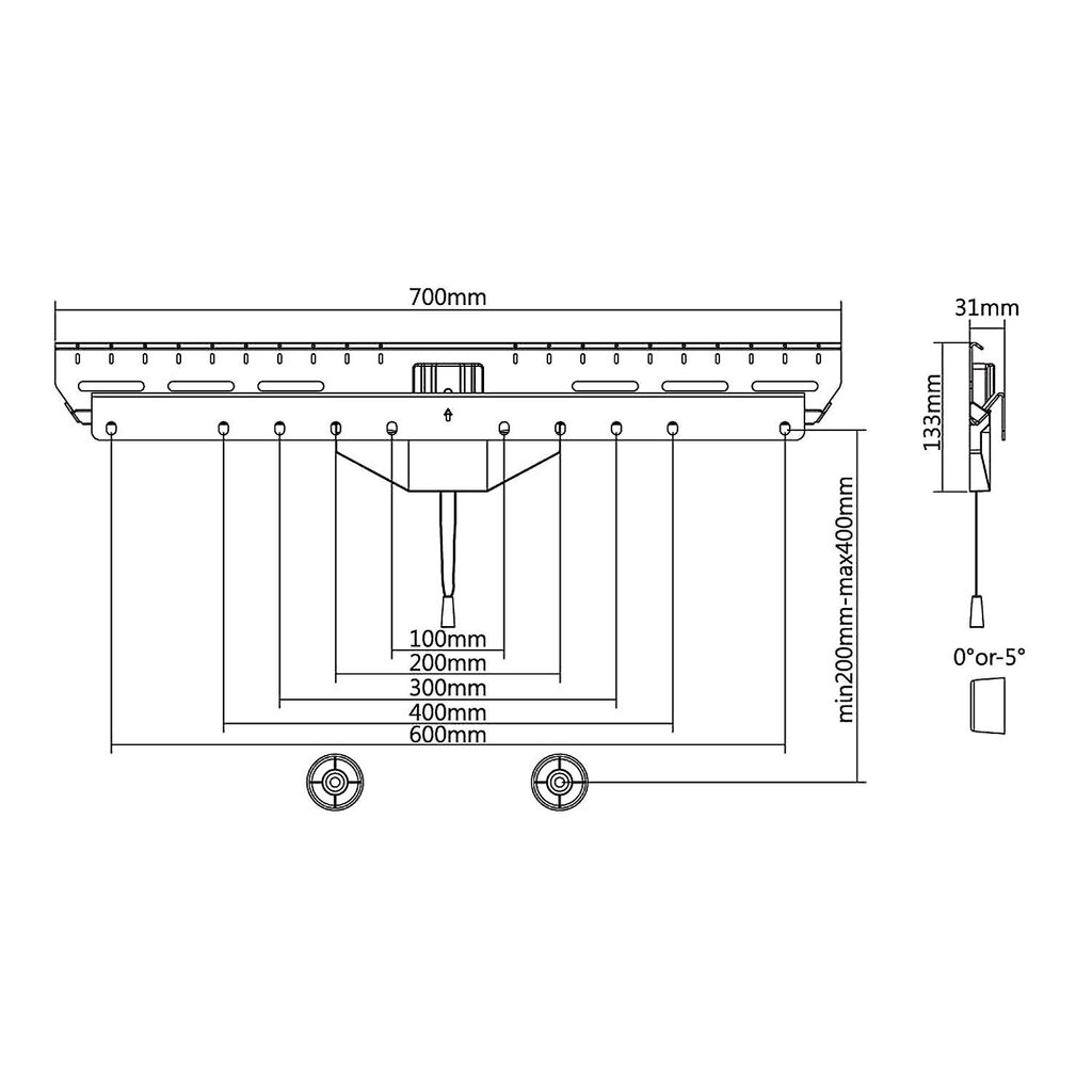 Maclean MC-878 37-80" hinta ja tiedot | TV-seinätelineet | hobbyhall.fi