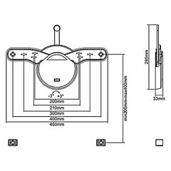 Maclean MC-877 23-55" hinta ja tiedot | TV-seinätelineet | hobbyhall.fi