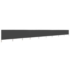 vidaXL Tuulensuojakangas 9 paneelilla 1200x80 cm antrasiitti hinta ja tiedot | Aurinkovarjot ja markiisit | hobbyhall.fi