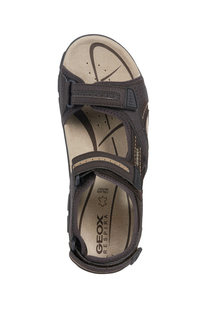 Miesten sandaalit Geox Uomo Sandal Strada, ruskea hinta ja tiedot | Miesten sandaalit ja tossut | hobbyhall.fi