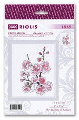 Kirjontasarja Riolis 1818 Sakura haara hinta ja tiedot | Kirjontatarvikkeet | hobbyhall.fi