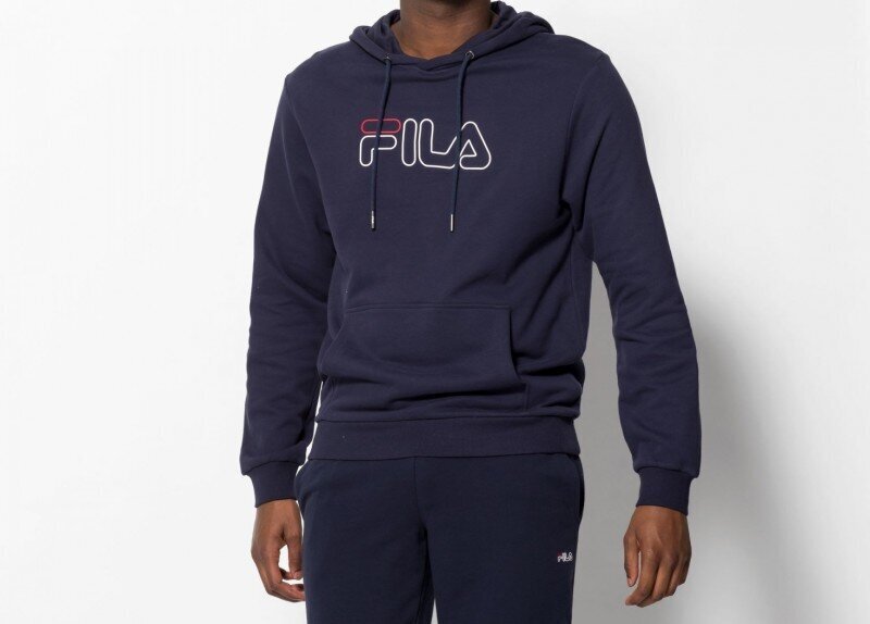 Laban hoody m fila 687125170 vīriešiem tamsiai melyna miehet laivastonsininen hinta ja tiedot | Miesten puserot ja hupparit | hobbyhall.fi