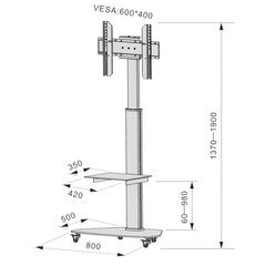 Techly ICA-TR3SL 37-70" hinta ja tiedot | TV-seinätelineet | hobbyhall.fi