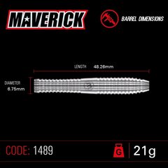 Darts Winmau Maverick 23g hinta ja tiedot | Darts | hobbyhall.fi