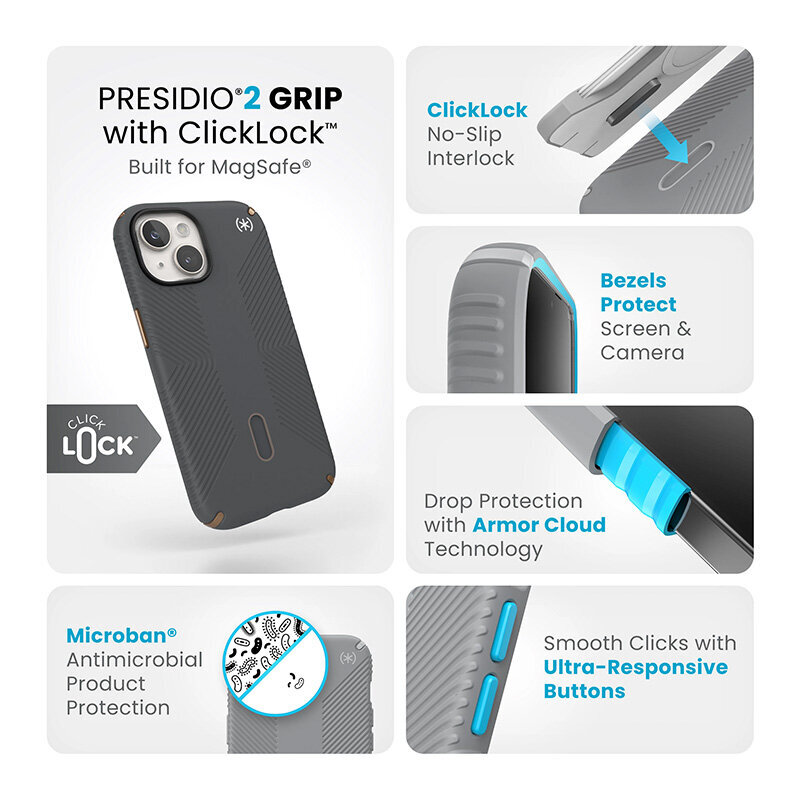 Speck Presidio2 Grip ClickLock hinta ja tiedot | Puhelimen kuoret ja kotelot | hobbyhall.fi