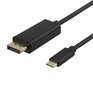 Deltaco USBC-DP200, USB-C, DisplayPort, 2m. hinta ja tiedot | Kaapelit ja adapterit | hobbyhall.fi