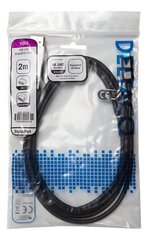 Deltaco USBC-DP200, USB-C, DisplayPort, 2m. hinta ja tiedot | Kaapelit ja adapterit | hobbyhall.fi
